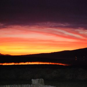 Patricks Beach House, Red Sky at Night..., Rent an Irish Cottage with Sea View along the Wild Atlantic Way in Kerry