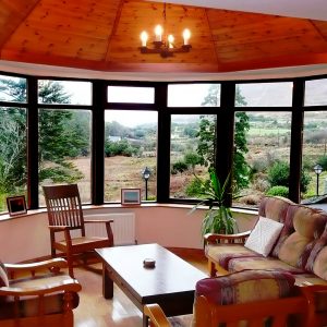 Holiday Home, Kerry, Ireland, Dellwood Lodge 05, Living Room 2, Picts. 3, Rent an Irish Cottage with Sea View along the Wild Atlantic Way in Kerry, VRBO