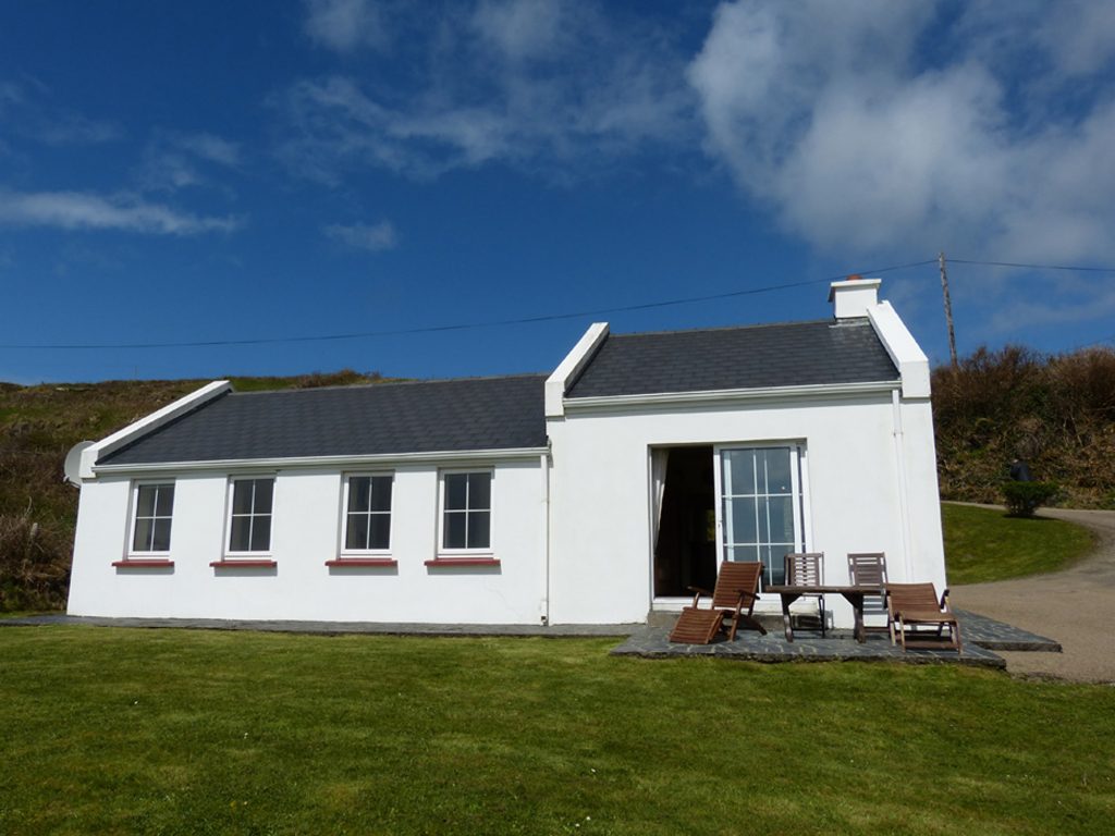 Holiday Home, Kerry, Ireland, Derrynane Haven 12, Rear Elevation, Rent an Irish Cottage with Sea View along the Wild Atlantic Way in Kerry