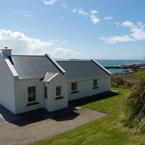 Holiday Home, Kerry, Ireland, Derrynane Haven 14, Frotn Elevation, Pict. 2, Rent an Irish Cottage with Sea View along the Wild Atlantic Way in Kerry