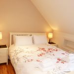 Schlafzimmer sechs auf der ersten Etage von Ferienhaus Castle View in Glenbeigh in Kerry, Irland.